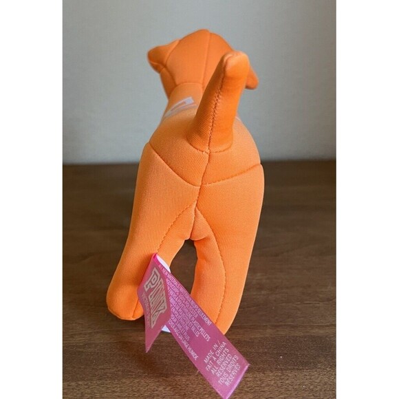 Victoria's‎ Secret Pink Mini Plush Dog Logo Stuffed Collectible 1986 Orange 2012 - Picture 4 of 12